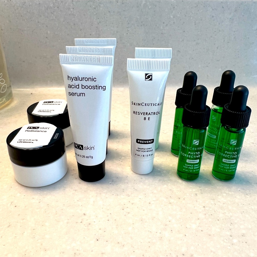 PCA and Skinceuticals skincare samples